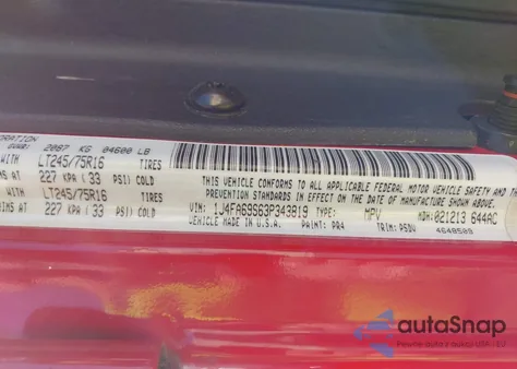 2003 Jeep Wrangler Rubicon from USA, damaged, VIN 1J4FA69S63P343819